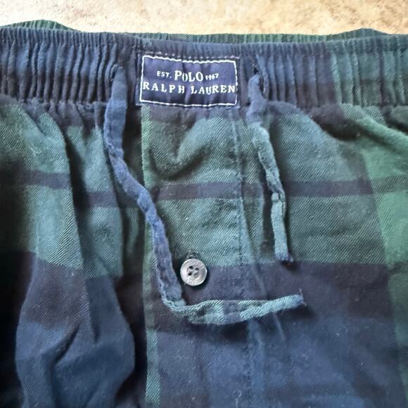 Polo‎ Ralph Lauren Black Watch Tartan Plaid Pajama Pants Mens Medium Loungewear - Picture 4 of 9
